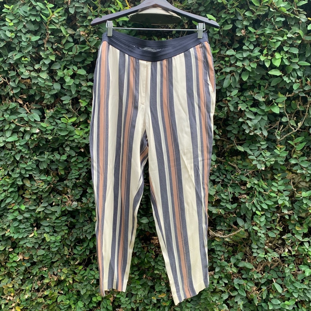 Ann Taylor Striped Pull On Pants